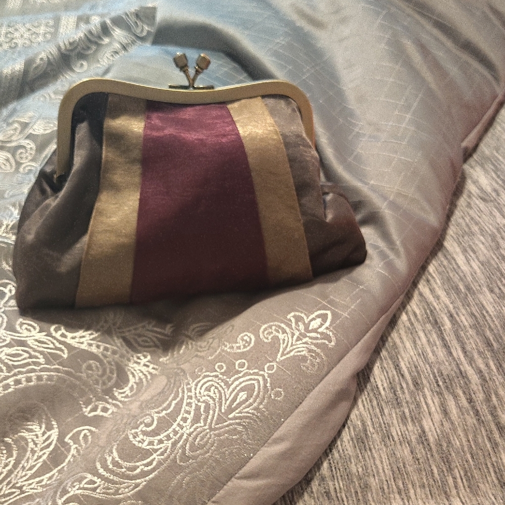 Bath & Body Works Gold and Purple Clutch